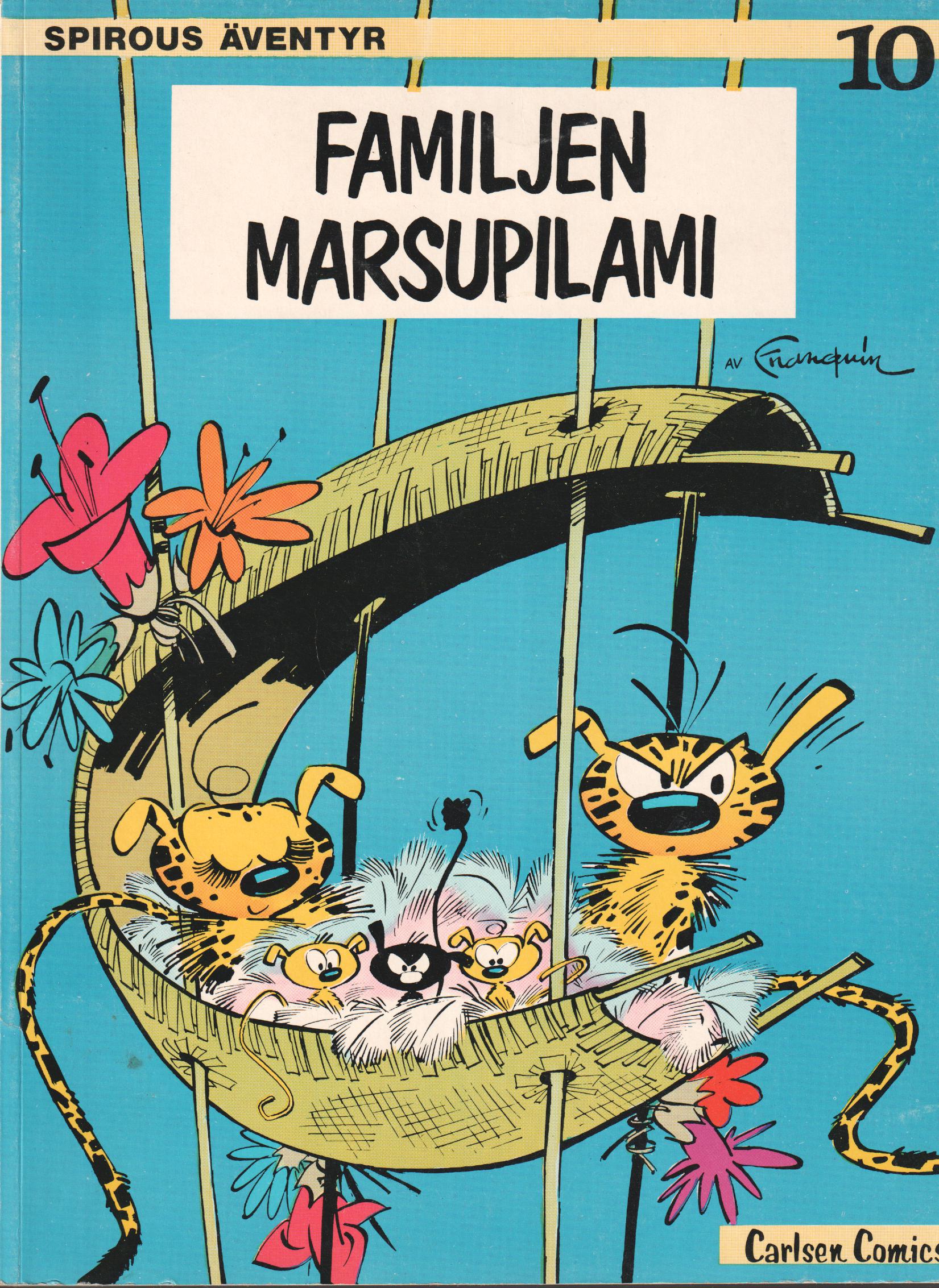 Spirous äventyr 10 Familjen Marsupilami, begagnad