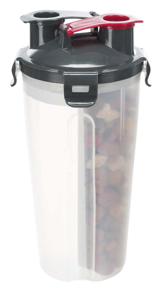 Trixie Plast Foder/Vattenbehållare 2x0,35 Liter Ø 11x23cm - 3