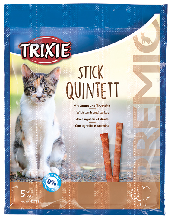 Trixie Premio Stick Quintett Lamm & Kalkon 5x5 Gram 