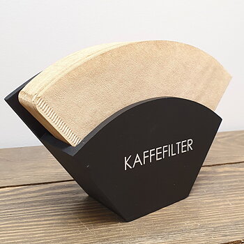 Kahvisuodatinteline Wood Black