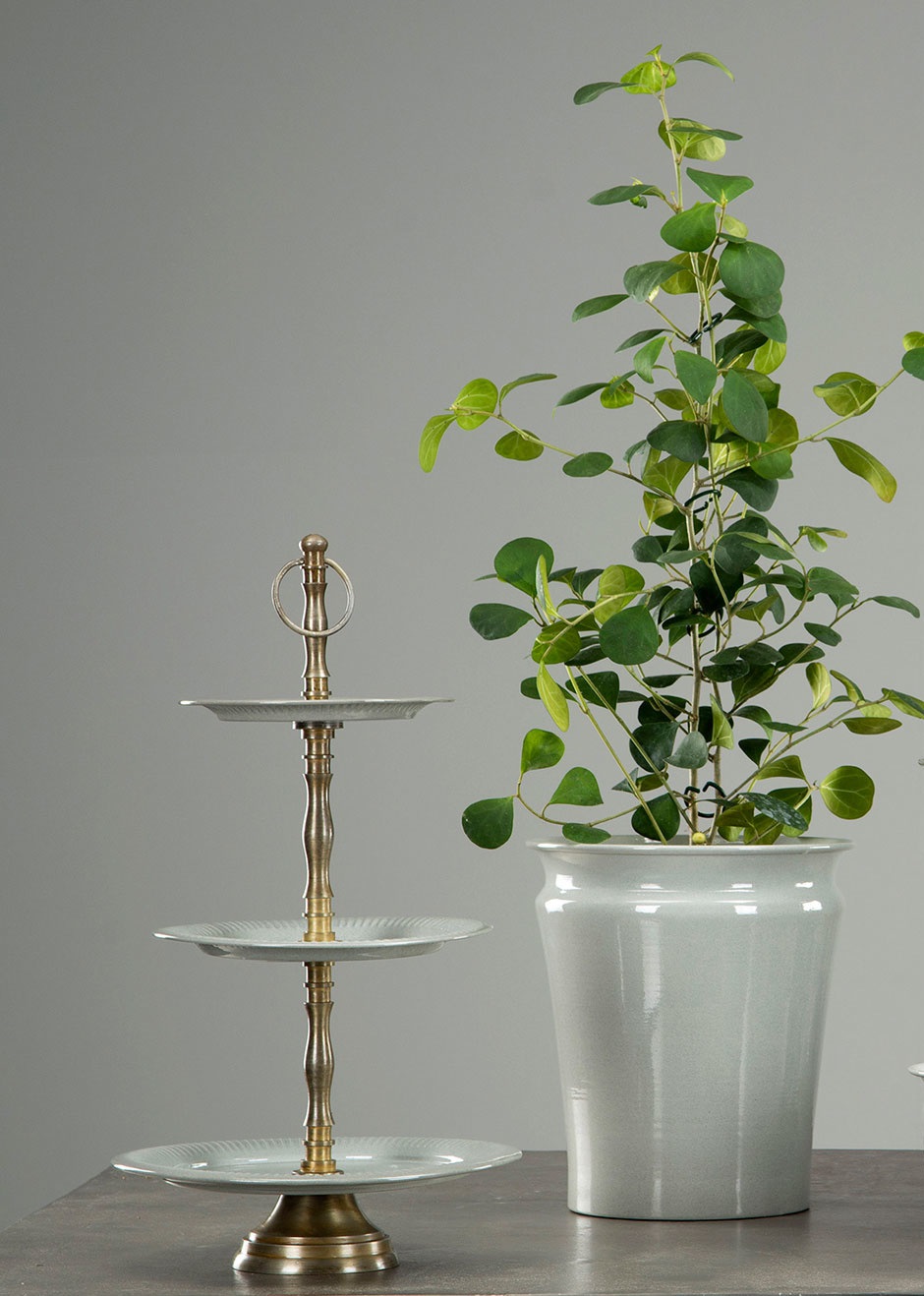 Tiered tray - Cake tray Enamel Stone 25x45 cm - 3