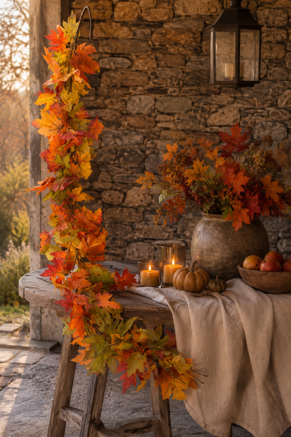 Maple Leaf Garland Autumn 152 cm - 2