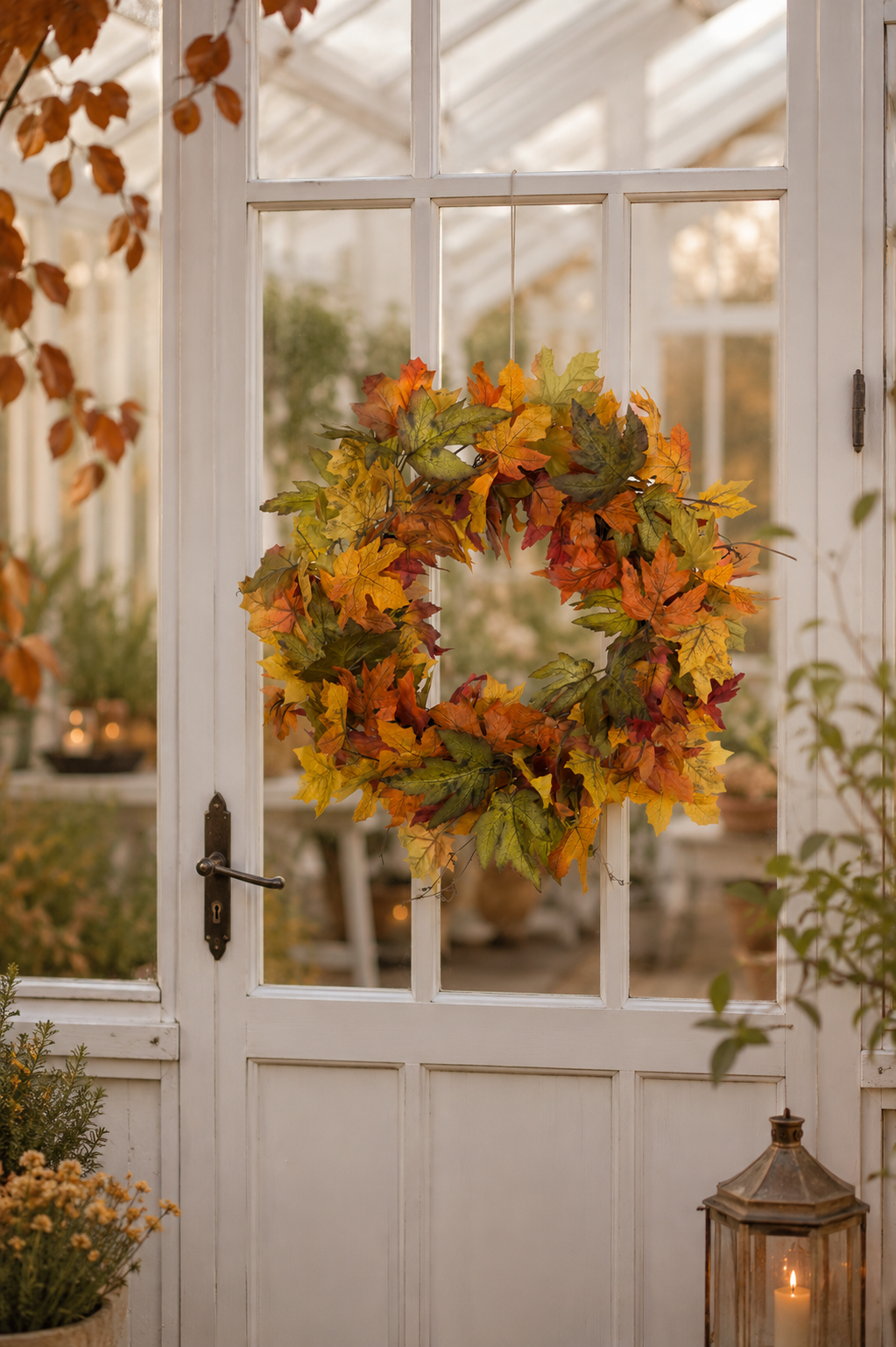 Wreath - Autumn wreath - Maple leaves/Autumn 50 cm