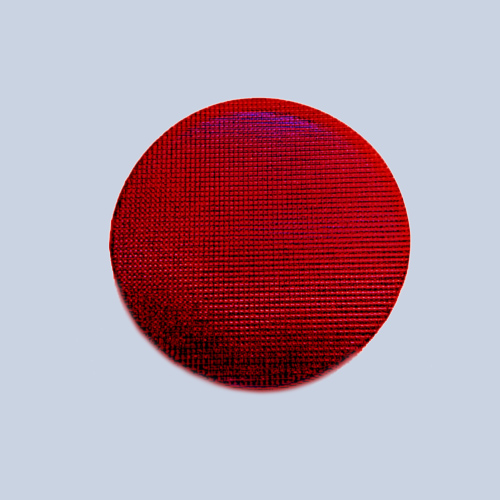 Iluminación roja - disco de cristal rojo