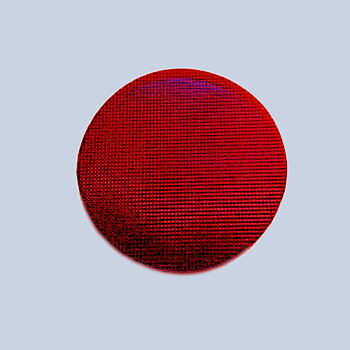 Iluminación roja - disco de cristal rojo