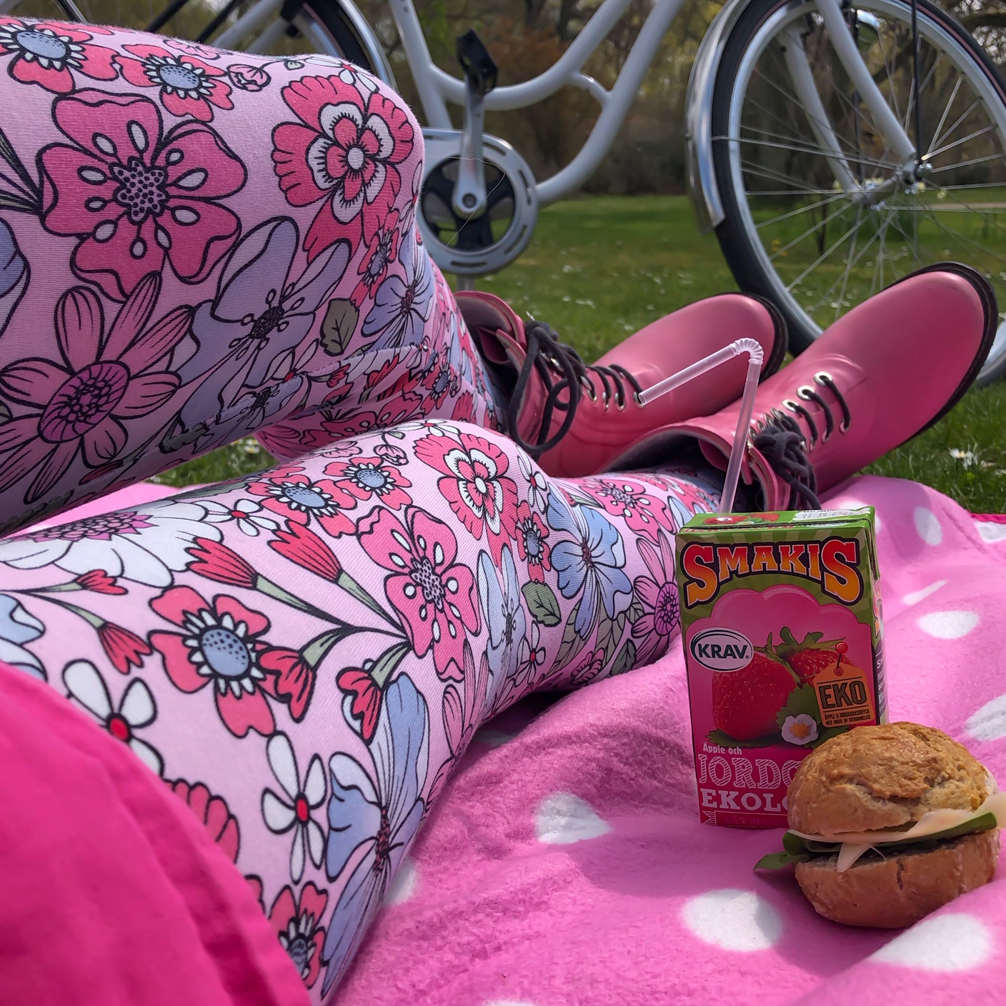 SLUTSÅLT Jerseytyg ekologisk bomull,  "Betsy" rosa, metervara - 5