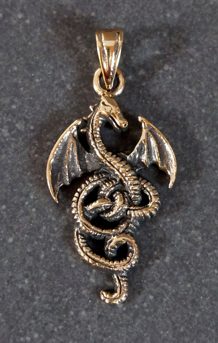 Hänge i Brons - Liten Drake