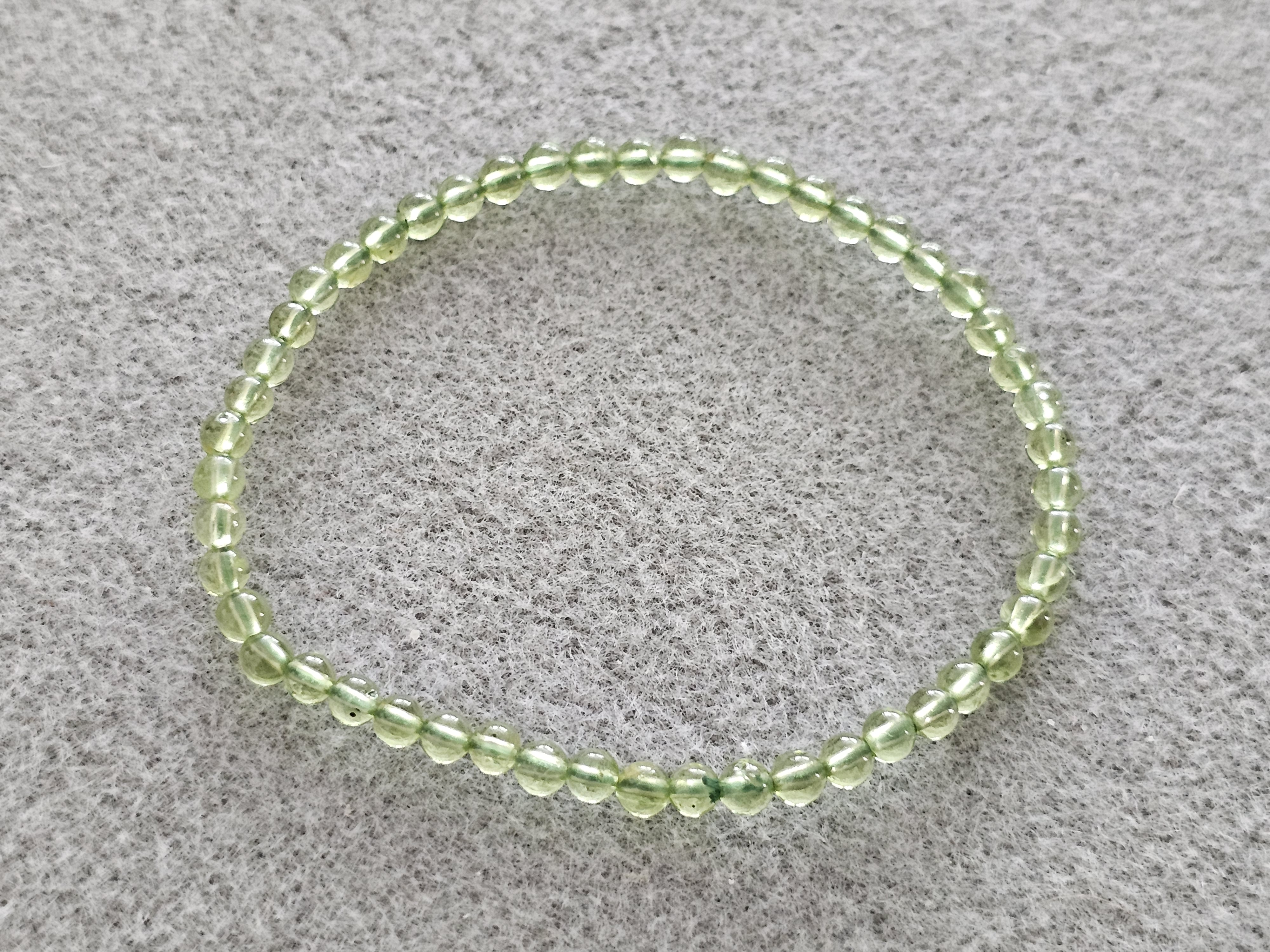 4mm peridot bracelet - 3