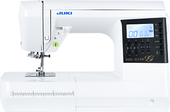 JUKI HZL-G120. 180 sömmar med industriell box-feed matning. 