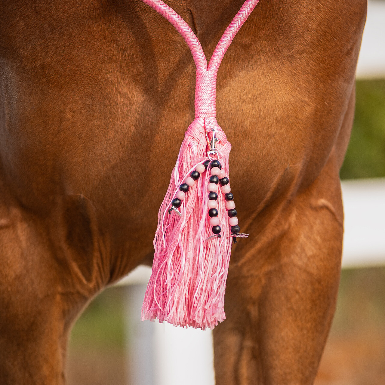 Rope halter combi Liberty QHP, light pink - 13