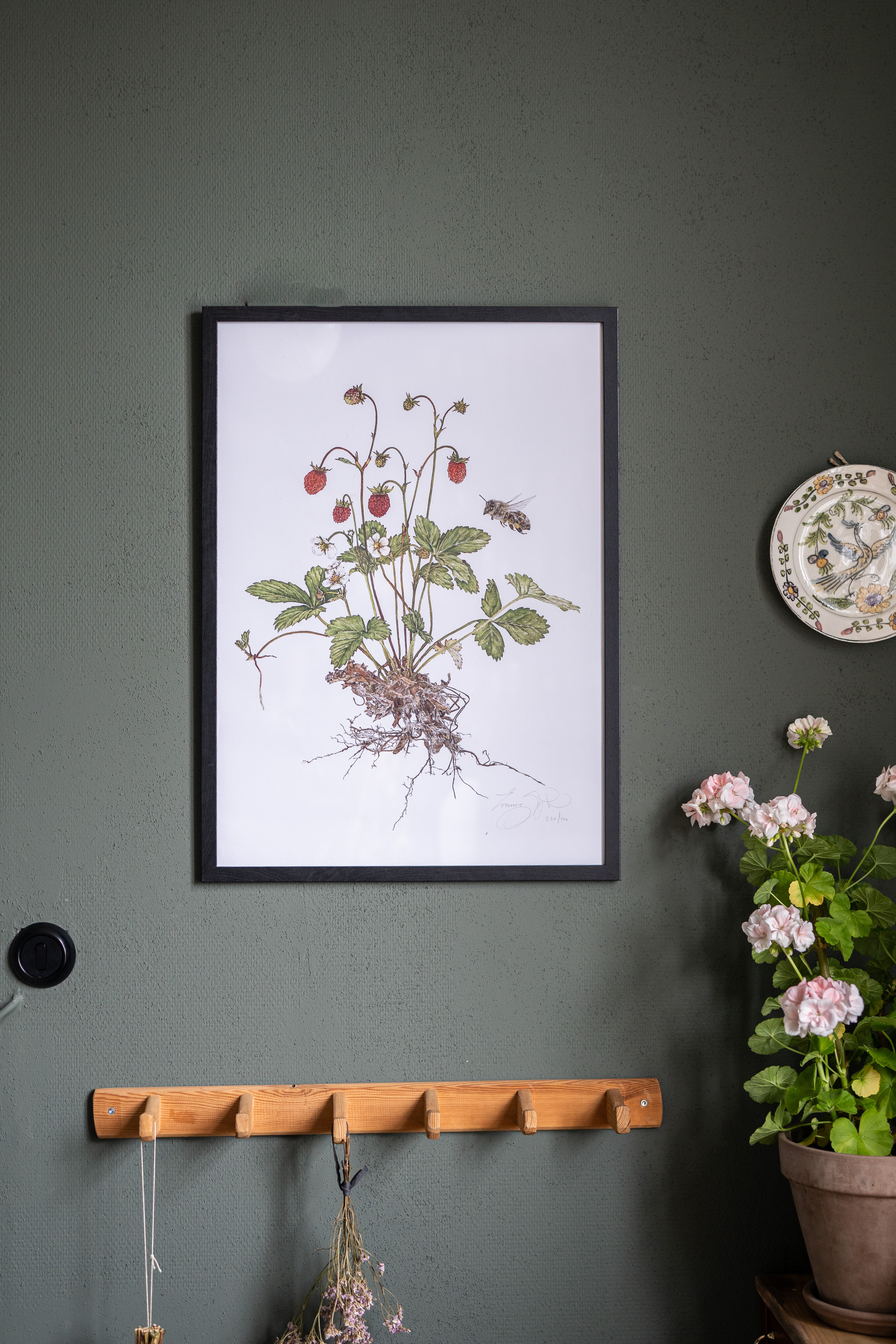 ART PRINT WOODLAND STRAWBERRIES 50x70 - 7