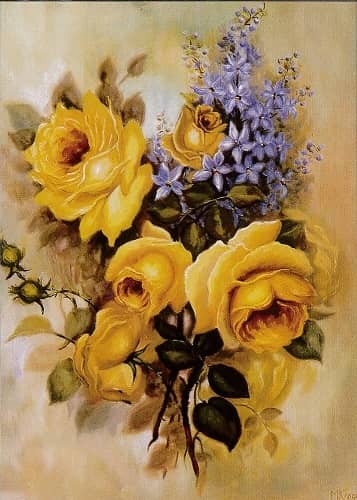 Blommor, vykort, retro - Flera att välja på - 2
