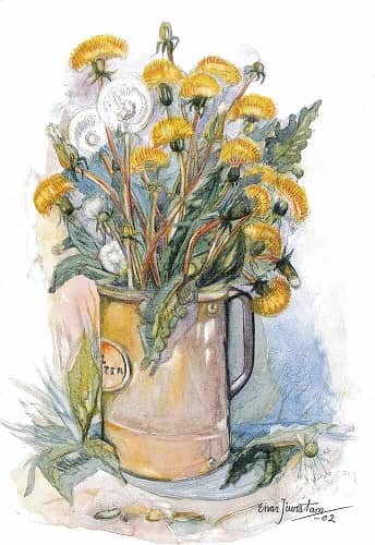 Blommor, vykort, retro - Flera att välja på - 5
