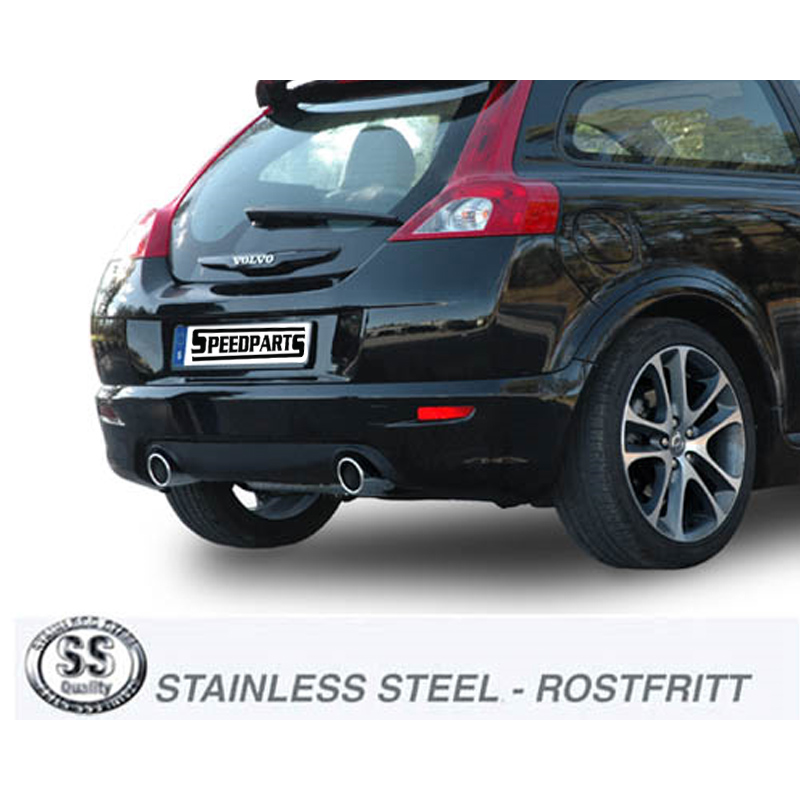 2,5" Sport exhaust cat back Stainless - 3
