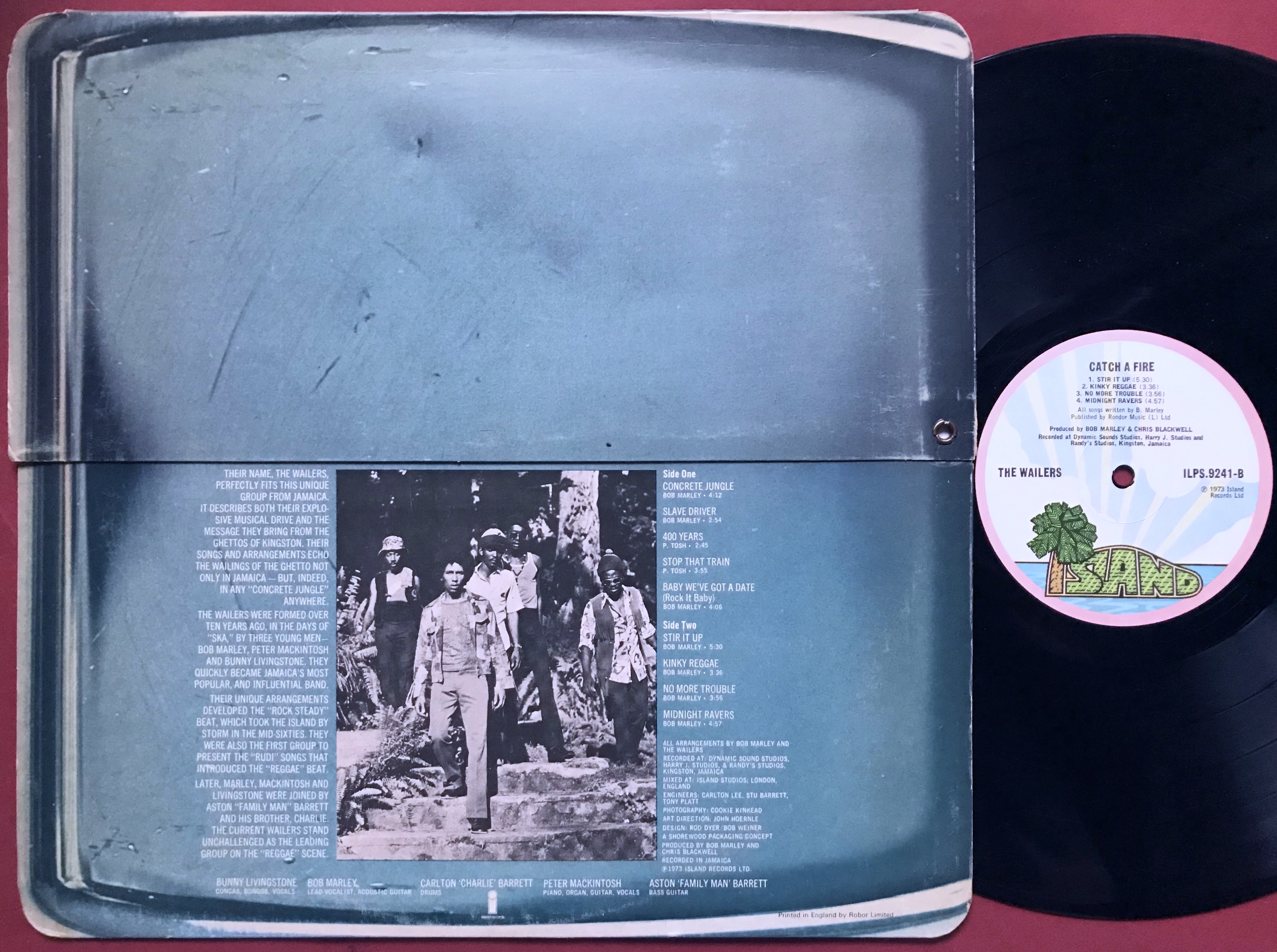 WAILERS (BOB MARLEY) - Catch a fire UK-orig LP 1973 - 3