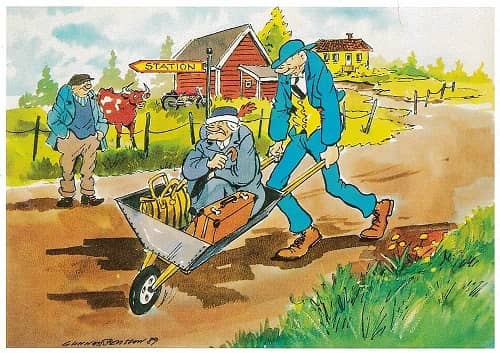 Kronblom, vykort, retro - flera motiv - 7