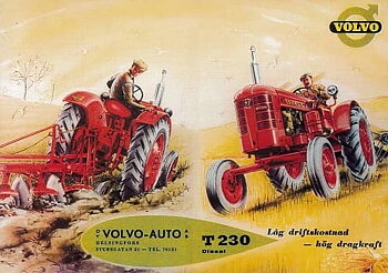 Traktor, veterantraktor på vykort, olika modeller