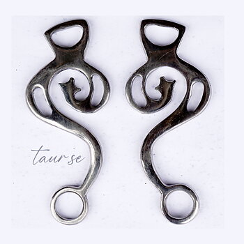 Hackamore shanks - Academical, silver