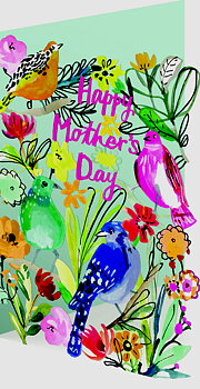 Mother'S Day Birds, Lasercut Card