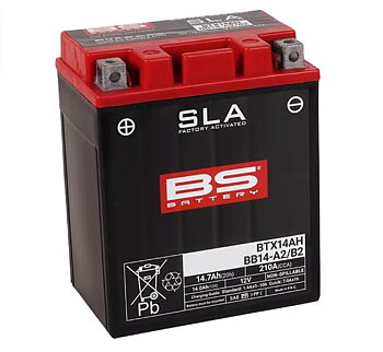 MC/ATV Batteri 12V 14Ah BS Battery BTX14AH – AGM Underhållsfritt
