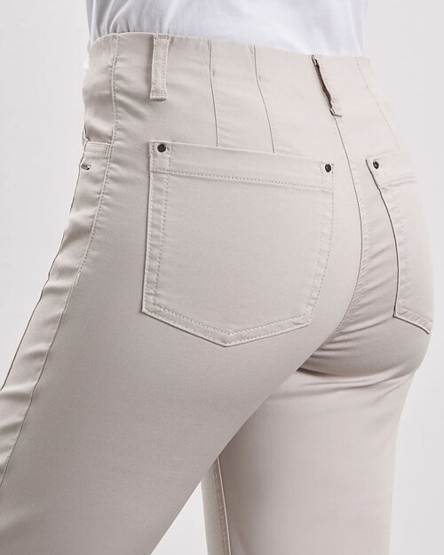 Mirakelbyxa Piper regular cropped grey-sand - 3