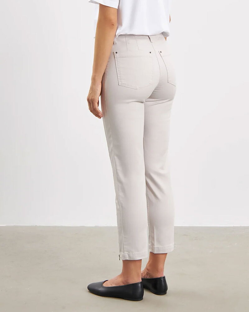 Mirakelbyxa Piper regular cropped grey-sand