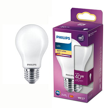 Philips Ledlampa normal 4,5W (40W) E27 frostad
