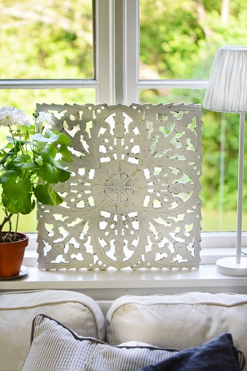 Privacy screen - Temple board with stand - 45x45 cm