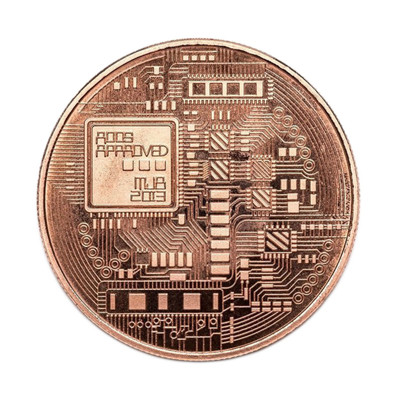 Bitcoin-Mynt baksida
