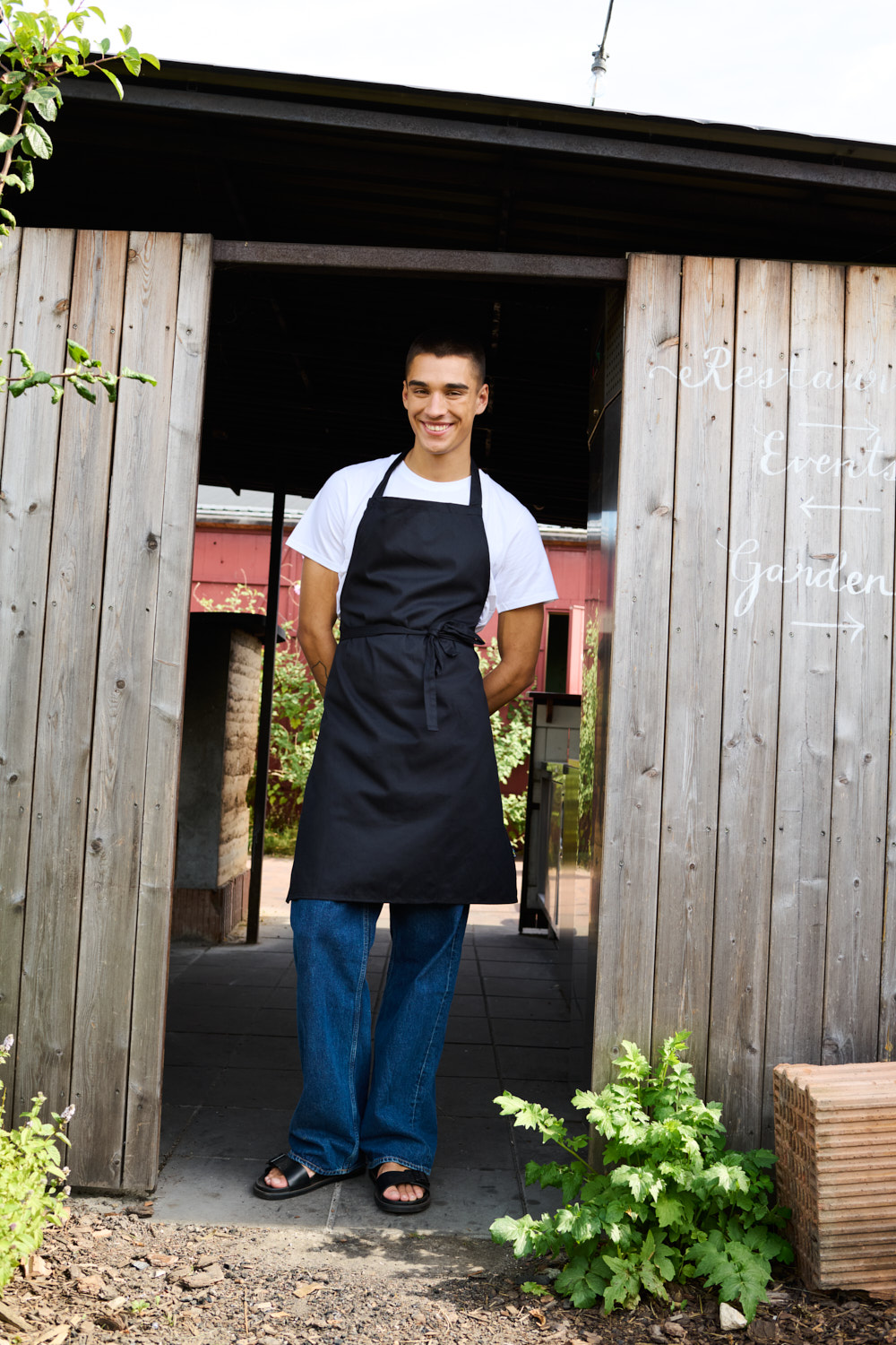 Förkläde Chef - Neutral - Fairtrade, EKO & GOTS - Svart