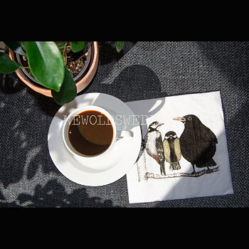 MORNING CONVERSATION FÅGLARNA Servett 20-pack 33 x 33 cm
