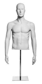 Herre torso, lys grå