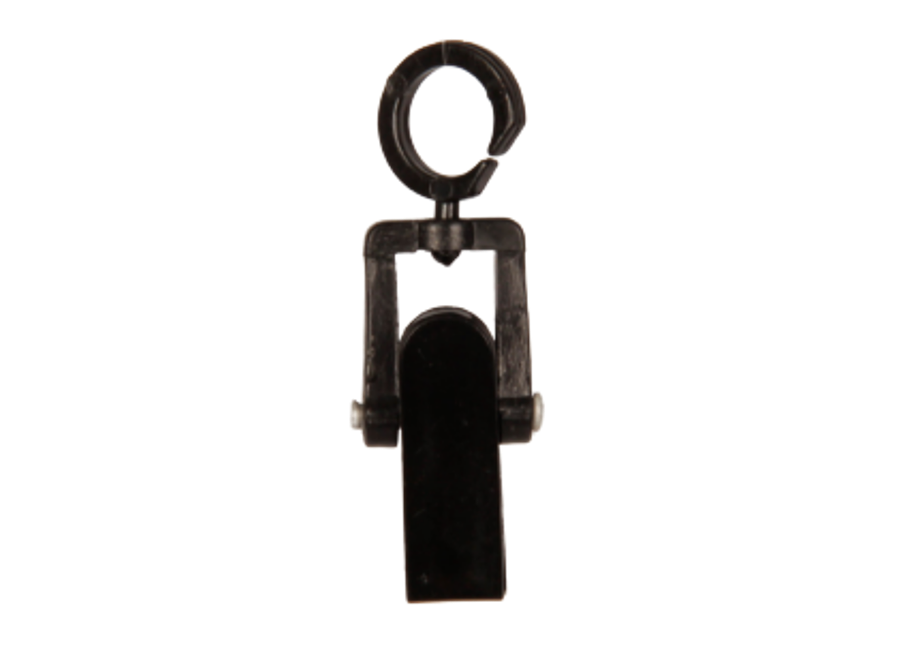 Tørklædeclips 4,9cm, hvid - 2