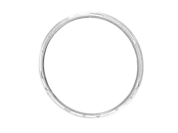 Tørklædering 9cm, transparent