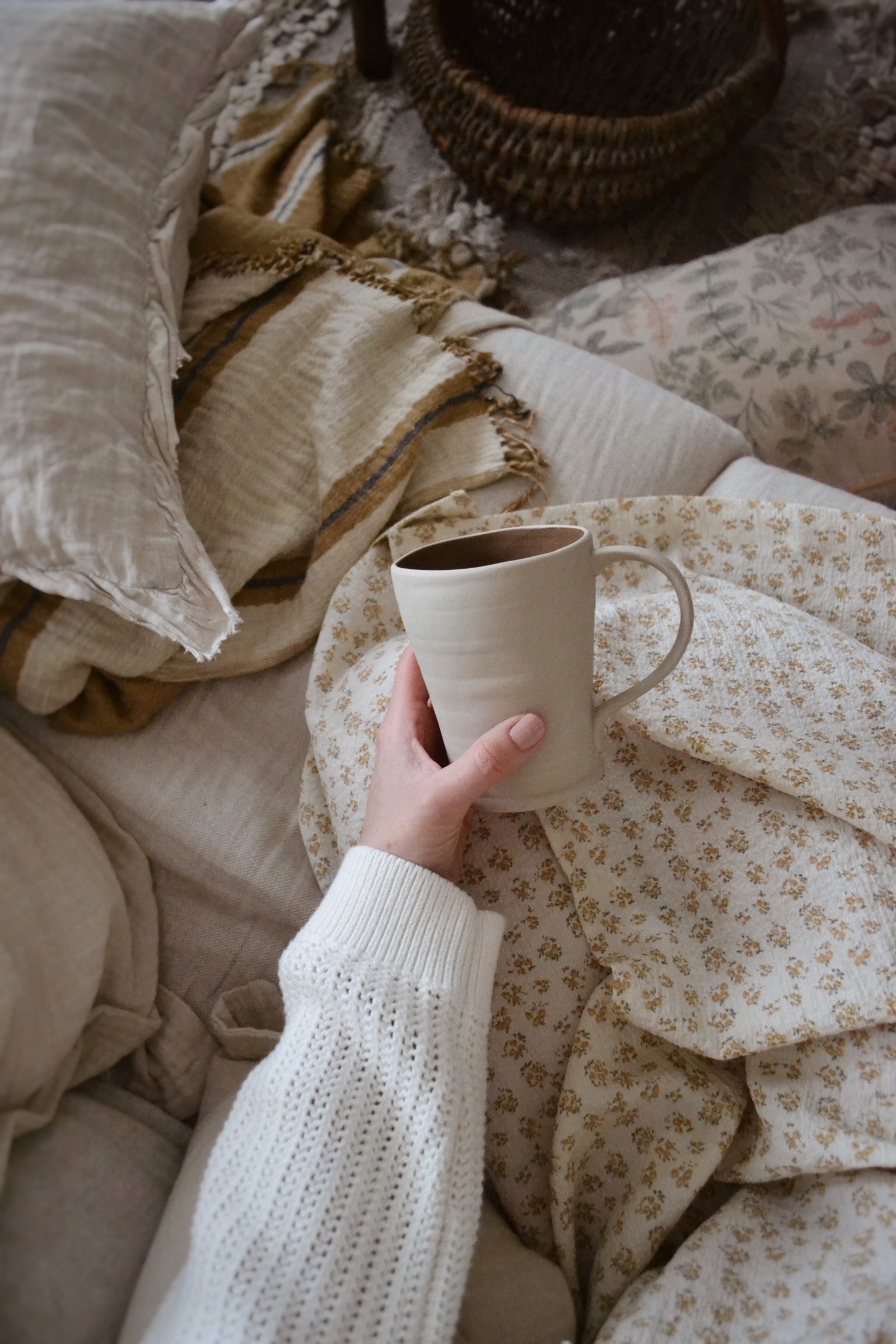 Large Mug - Cup - Stoneware - Sand