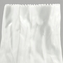 Tapio Wirkkala (Do Not Litter 1977) White Bag Vase 15 cm  [Sample Images]