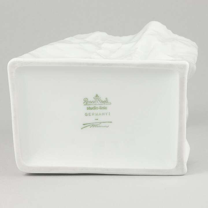 Tapio Wirkkala (Do Not Litter 1977) White Bag Vase 15 cm  [Sample Images]
