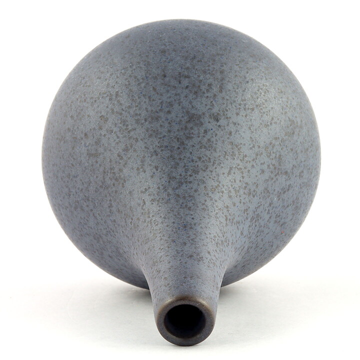Georg Mogensen (1960s) Grayish Blue Swelling Vase 13 cm