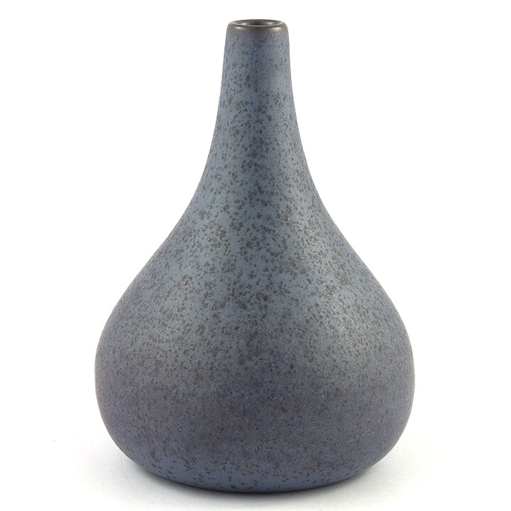 Georg Mogensen (1960s) Grayish Blue Swelling Vase 13 cm