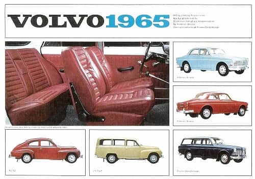 Volvo, bil vykort, retro - 3