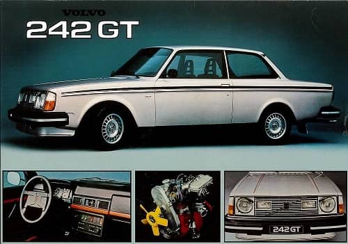 Volvo, bil vykort, retro - 4