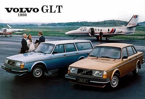 Volvo, bil vykort, retro - 9