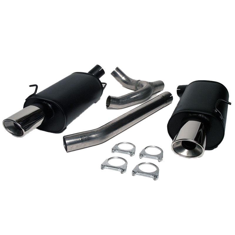 2,5" Sportavgassystem halvsats rostfritt
