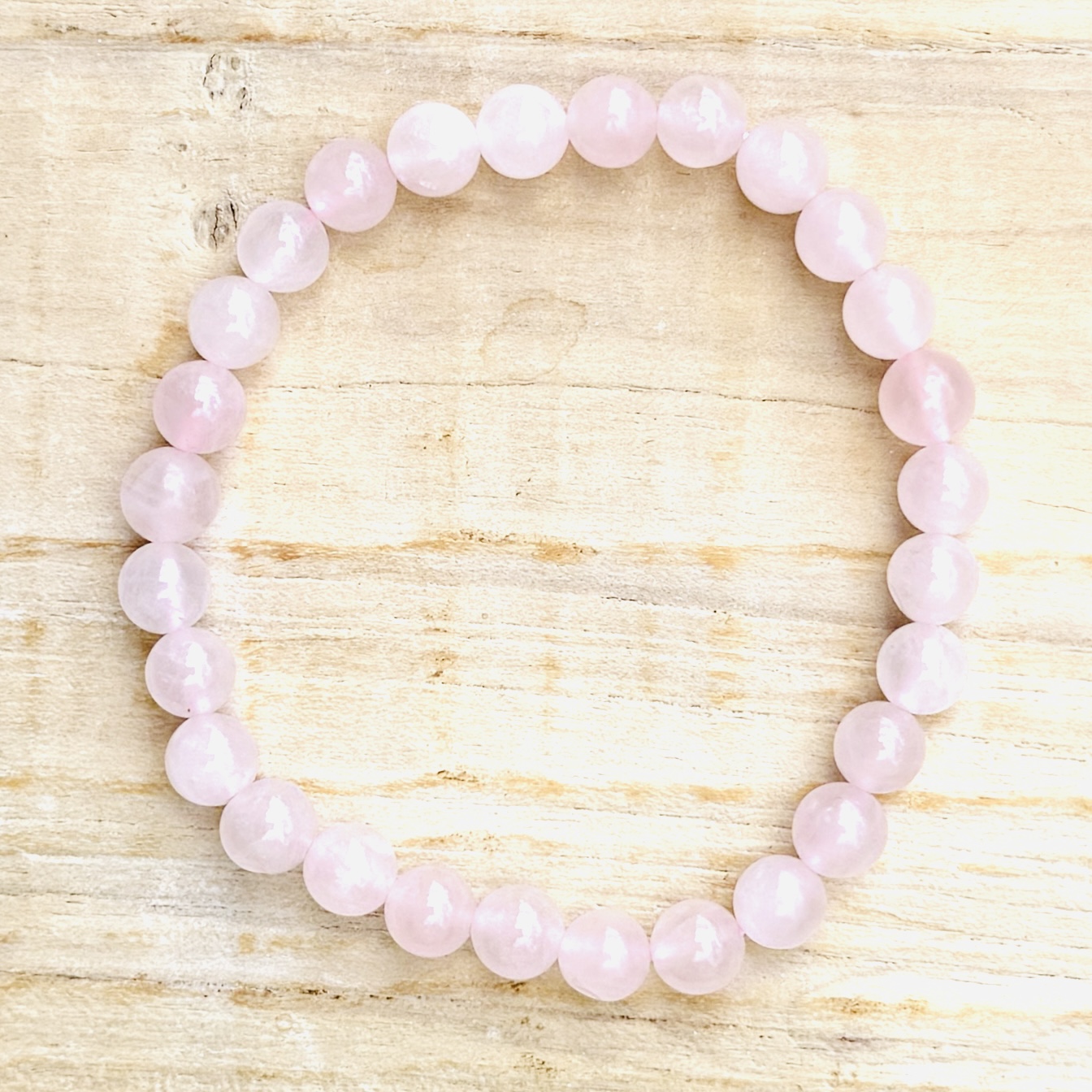 Armband 5mm Rosenkvarts