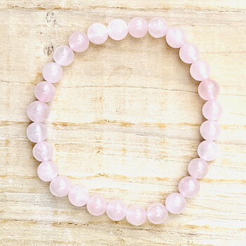 Armband 5mm Rosenkvarts
