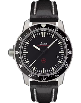 703.010 Sinn EZM 3F vintage svart läderband
