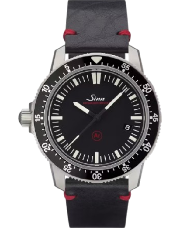 703.010 Sinn EZM 3F svart eller brunt kalvskinn i vintage stil
