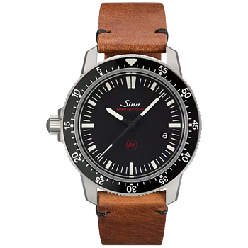 703.010 Sinn EZM 3F svart eller brunt kalvskinn i vintage stil