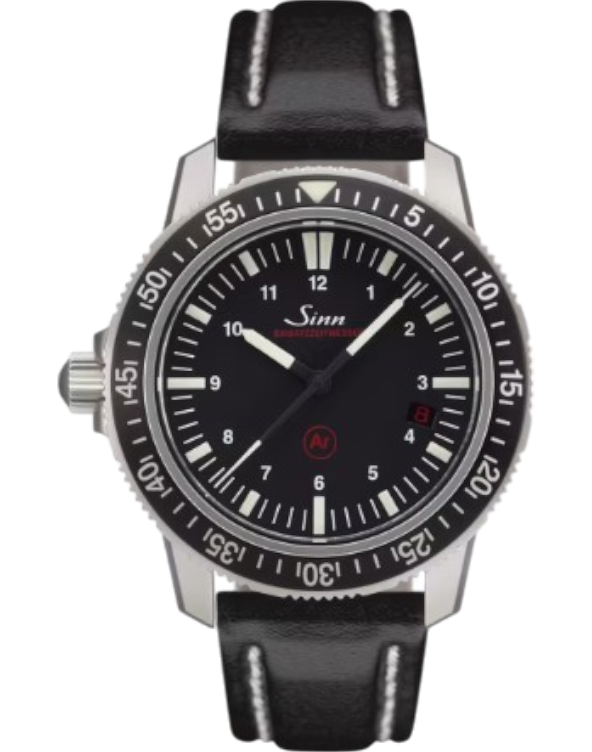 603.010 Sinn EZM 3 vintage svart läderband