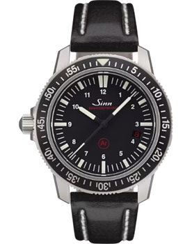 603.010 Sinn EZM 3 vintage svart läderband